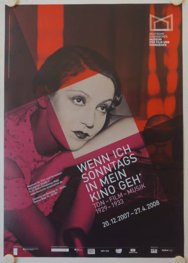 Wenn ich sonntags in mein Kino geh originales deutsches Ausstellungsplakat